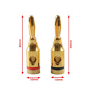 Car Accessories Audio Connector Banana Plug Speaker Adapter Connector adapter