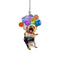 Cute Dog Car Hanging Ornament Rear View Mirror Styling uk Decor HG Car ZS U5B6