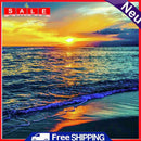 5D Full Square Drill Drawing Picture Sea Sunset Diamond Painting Bedroom Decor