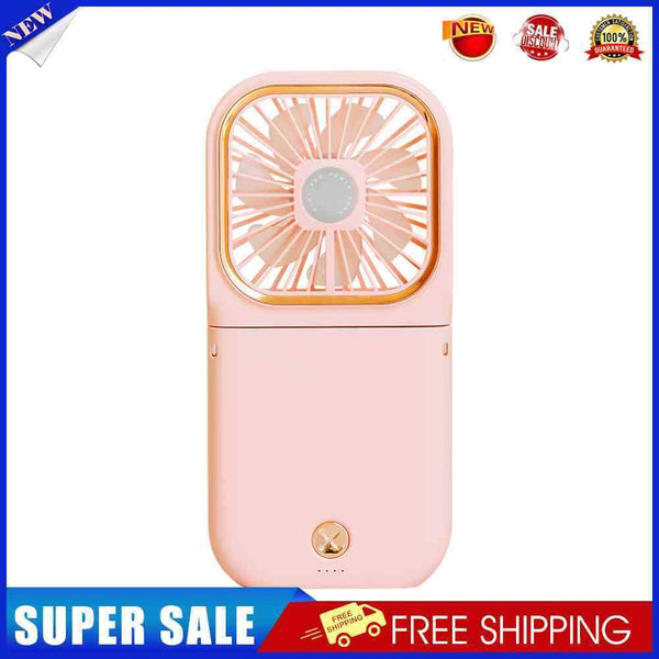 #A Portable Folding Mini Fan with Power Bank Handheld Air Cooler for Home Office