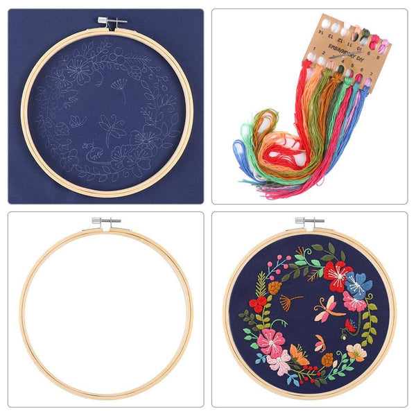 DIY Embroidery Starter Kit Cross Stitch Suit Needle Thread Kit Handmade Crafts