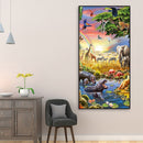 5D DIY Full Diamond Animal World Round Diamond Rhinestone Diamond Painting