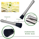 Steel Wine Mixing Stick Muddler Cocktail Stirrer Shaker Ice Crusher Barware