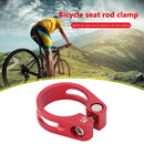 Mountain Bike Seatpost Clamp CNC Road Bicycle Seat Tube Clip (Red 31.8mm) Newly