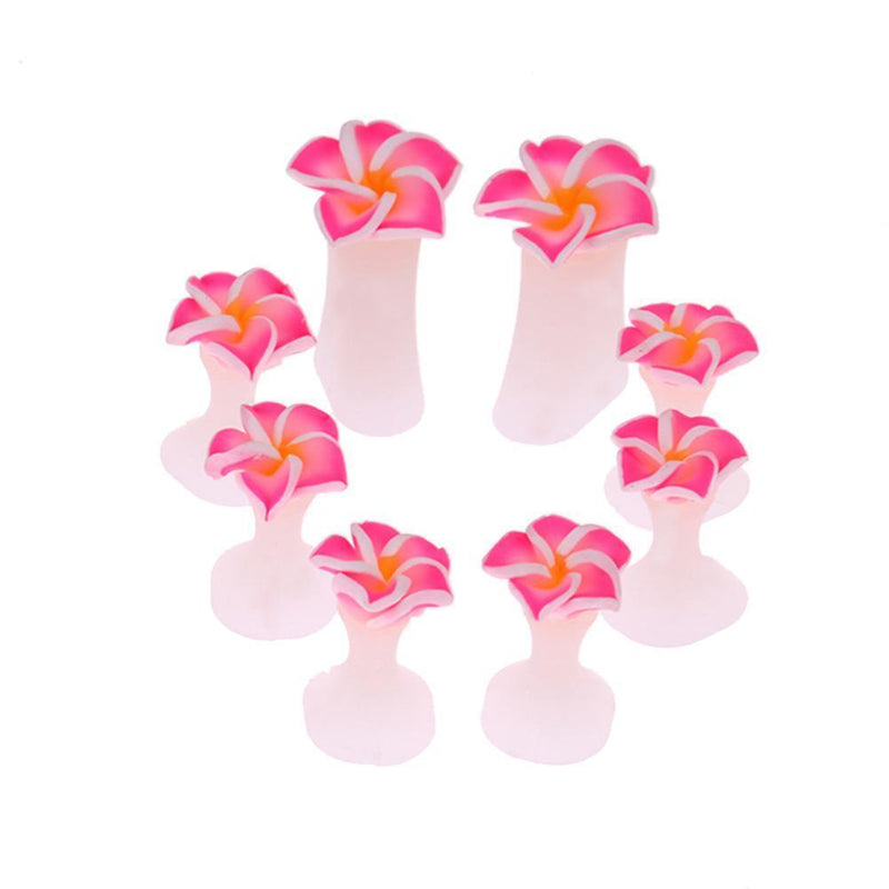 8pcs/set Silicone Toe Separator Salon Polish Manicure Pedicure Tool(Pink) Newly