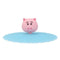 Cartoon Silicone Cup Cover Heat Resistant Sealed Cups Lid (Pink Pig Head)