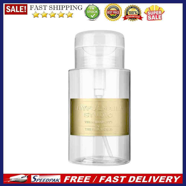 150/300ml Push Down Empty Pump Dispenser Portable Transparent Storage Bottle