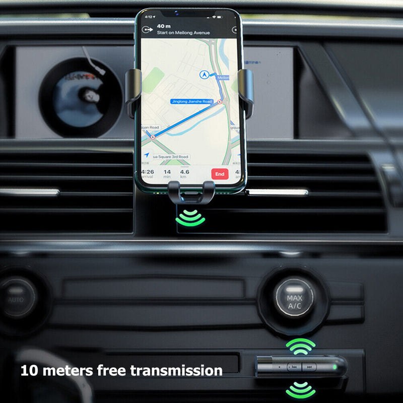 HOCO E53 3.5mm Bluetooth-compatible 5.0 Receiver Car Speaker AUX Wireless A