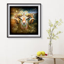5D Kit Rhinestone Pictures DIY Shiny Aries Full Round Drill Art Diamond Pai