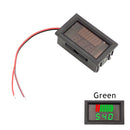 LCD Digital Dual Display Voltmeter Meter Battery Capacity Indicator (Green)