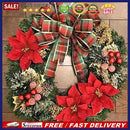 5D DIY Full Round Drill Diamond Paint Christmas Wreath Mosaic Rhinestone Pi