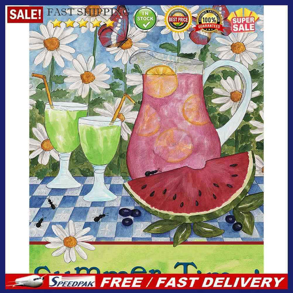 Summer Oil Paint By Numbers DIY Handpainted on Canvas Wall Art Picture Crafts