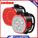 LED Fixed Gear MTB Bike Lights Combo Kits Waterproof Bicycle Taillight Headlight