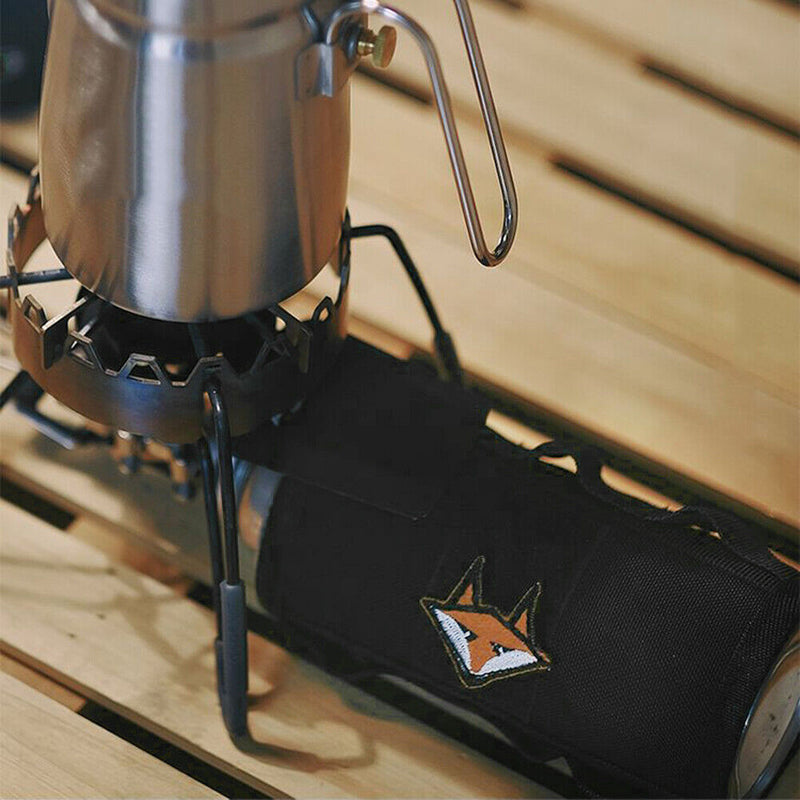 Outdoor Gas Canister Protective Cover MOLLE System Adhesive Gas Tank Wrap Bags