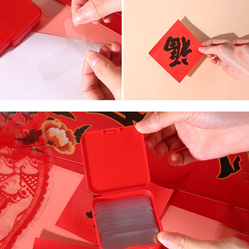 60pcs Strong Double Sided Tape Adhesive Sticky Transparent Seamless Stickers