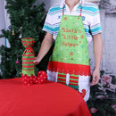 Non-woven Lady Cute Christmas Printing Apron Xmas Dinner Cooking Apron