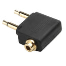 3.5mm Jack Audio Adapter for Airplane Travel Earphone Headphone (5pcs)