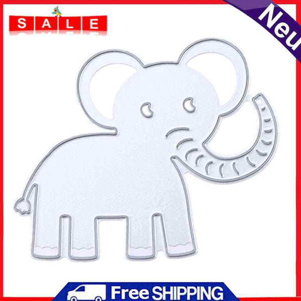 Snowvirtuos Small Elephant DIY Metal Scrapbook Crafts Embroidery Cutting