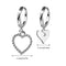 Drop Earrings Irregular Earrings Asymmetry Love Heart Earrings Jewelry