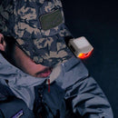 Sensor Hat Clip Light Headlight COB LED Camping Fishing Headlamp (Black)