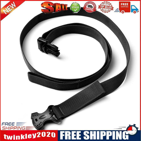 Outdoor Camping Cargo Storage Tied Belt Travel Luggage Buckle Strap (Black)