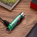 #A LED Keychains Flashlight 10 Gears 400lm Type-C USB Rechargeable Lighting Torc