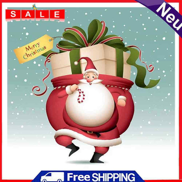Frameless Oil Paint By Numbers DIY Santa Claus Picture Craft Home Decoration Kit