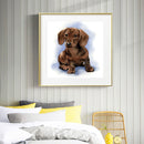 #A Waterside Cat Oil Paint By Numbers DIY Handpainted on Canvas Picture Unfram
