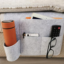 Felt Bed Pocket Water Bottle Storage Container TV Remote Control Hanging Hold