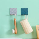 Wall Hook Wall Hanger Adhesive Storage Hanger Folding Cord Holder Double Hook