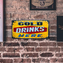 Weatherproof Retro Letter Iron Painting Wall Drawing Templates (DRINKS)