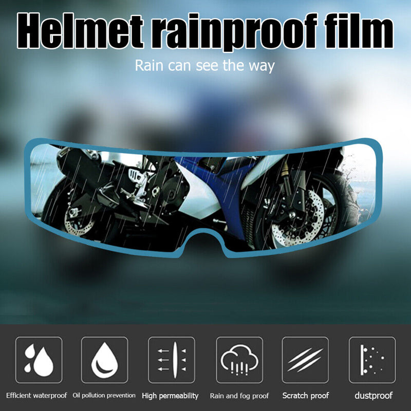Waterproof motorcycle helmet visor shield film kit - coating rain protection fo
