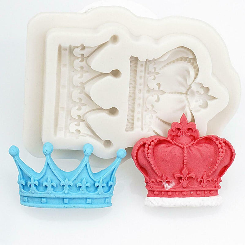 Silicone Princess Crown Tiara Sugar Chocolate Mold Class Fondant Mould Cake S5G6