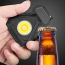 Mini Flashlight Work Light LED Portable Strong Keychains Lamp Corkscrew (B)