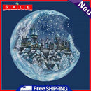 Full Embroidery The Castle 3-Beach 11CT Printed Fabric Cross Stitch Kit Decor