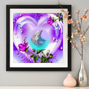 Love Dolphin 5D DIY Full Round Drill Diamond Painting Hanging Mosaic Crafts