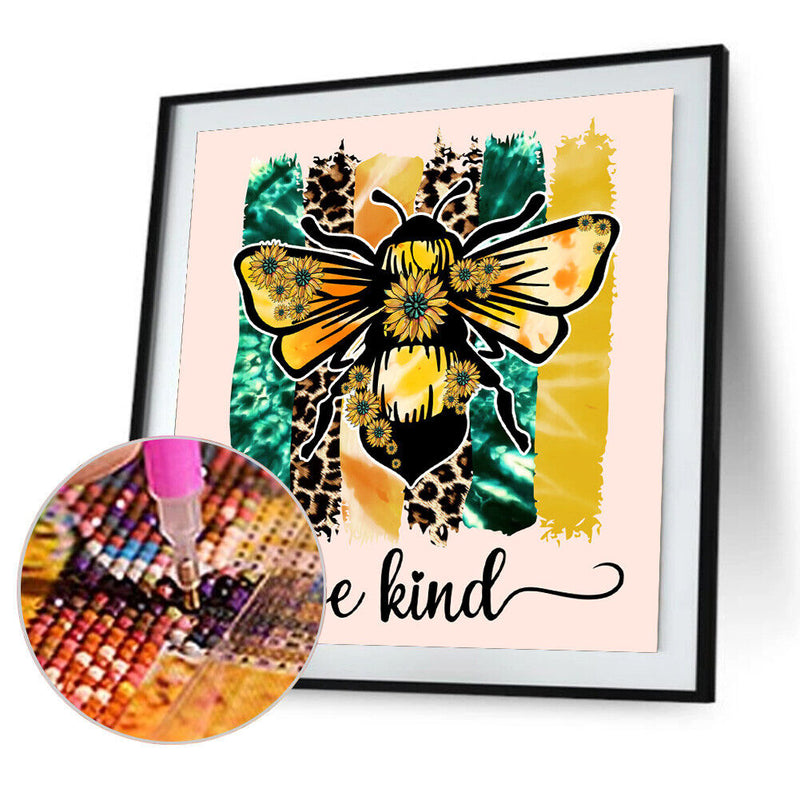 5D Diamond Painting Kit DIY Bee Full Round Drill Mosaic Picture Wall Decor