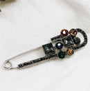 Clothing Accessories Sweater Safety Pin Alloy Rhinestone Brooch For Women|Girls