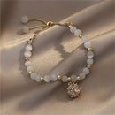 Geometric Zircon Pendant Bracelet Chain Wedding Bracelets Opals Charm Bracelets