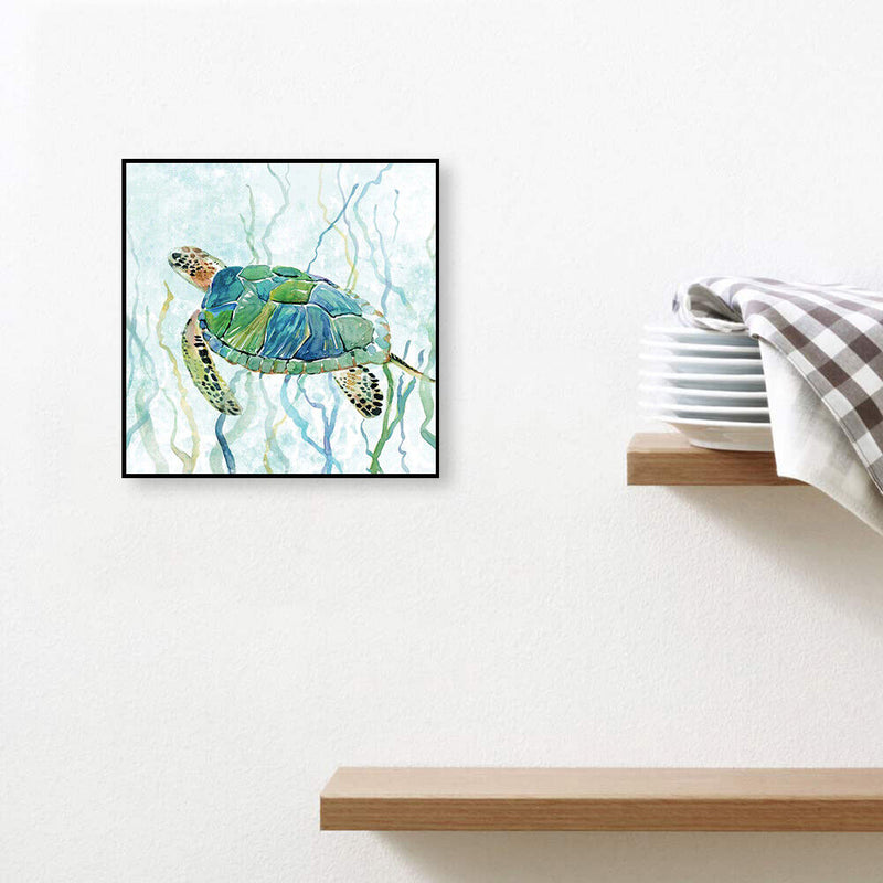Oil Paint By Numbers Picture DIY Painting Turtle Animal Drawing on Canvas