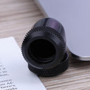 14mm OD G1/4 Inner Thread 90 Degree Water Cooling Tube Connector(Black) Newly