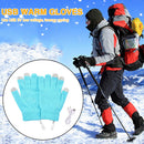 #A Full Finger Mittens Portable USB Electric Heating Gloves Comfortable Hand War