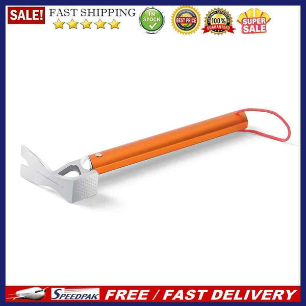 Outdoor Camping Tent Hammer Stainless Steel Tent Nail Puller Tent Peg Extractor
