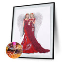 Partial Special Shape Drill Diamond Paint Dress Lady Mosaic Rhinestone Pictur