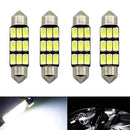 39MM COB 5630 9SMD C5W Car LED Reading Bulbs Dome Lamp Festoon Light For 4Pcs