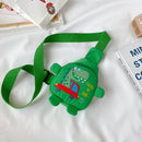 Kids Chest Bag Cute Fanny Cartoon Baby Cross-body Money Pouch (Green Car)