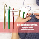 12mm 15mm Aluminum Alloy Crochet Hook Set Large Thick Sewing Needles (3pcs)