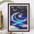 Round crystal diamond diamond painting moon abstract serie