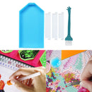 Diamond Painting Plastic Bead Trays with Slot Nail Art Dotting Tool (Blue) Newly