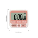 Digital Stopwatch Kitchen Countdown Timer Alarm Reminder Clock (Pink)